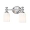 Z-Lite Orion 2 Light Vanity, 13.75in. W x 5.25in. L, Chrome 1102-2V-CH - alternate 1